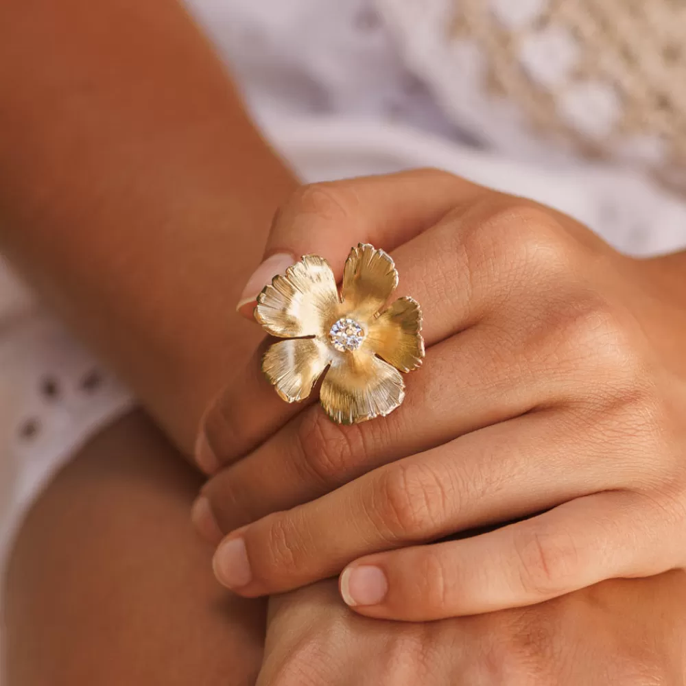 Caroline Svedbom Anemone Ring/Crystal