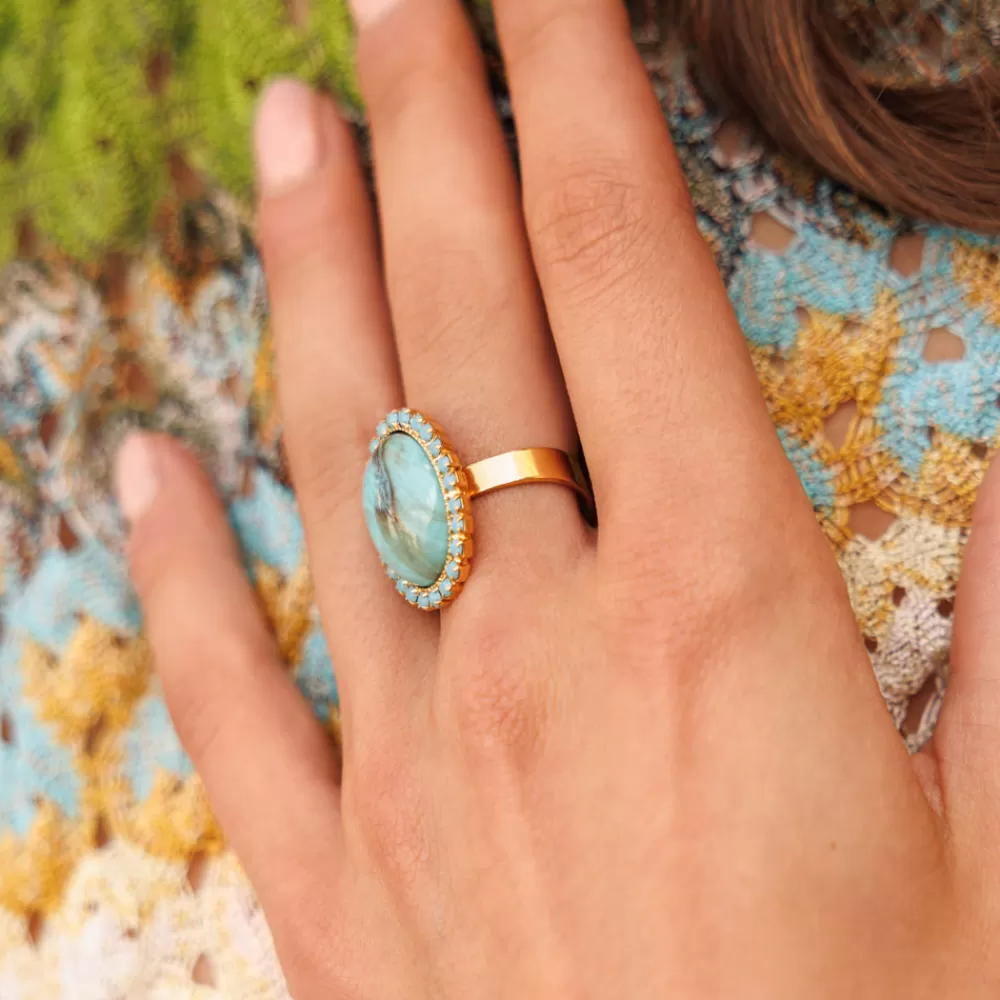 Caroline Svedbom Boho Turqouise Ring/Turquoise Matt