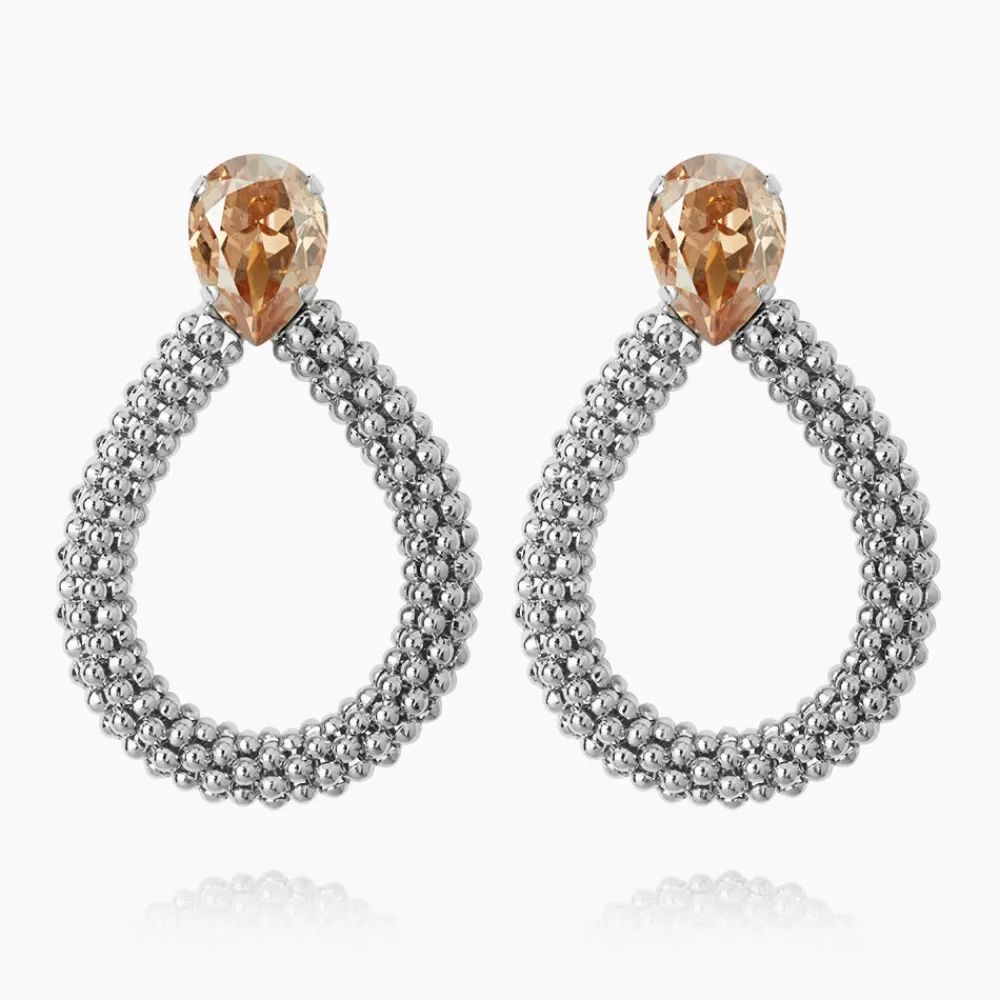 Caroline Svedbom Classic Rope Earrings/Golden Shadow