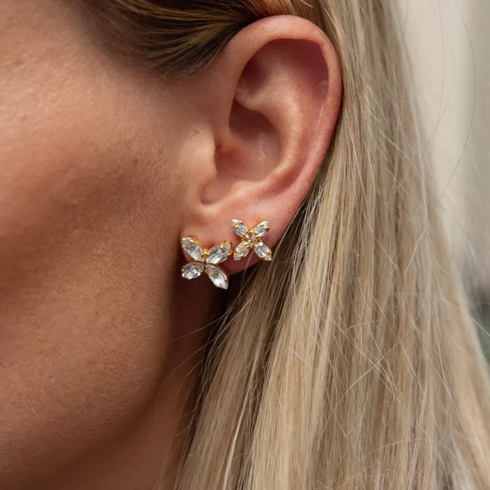 Caroline Svedbom Crystal Mini Star Earrings/Crystal