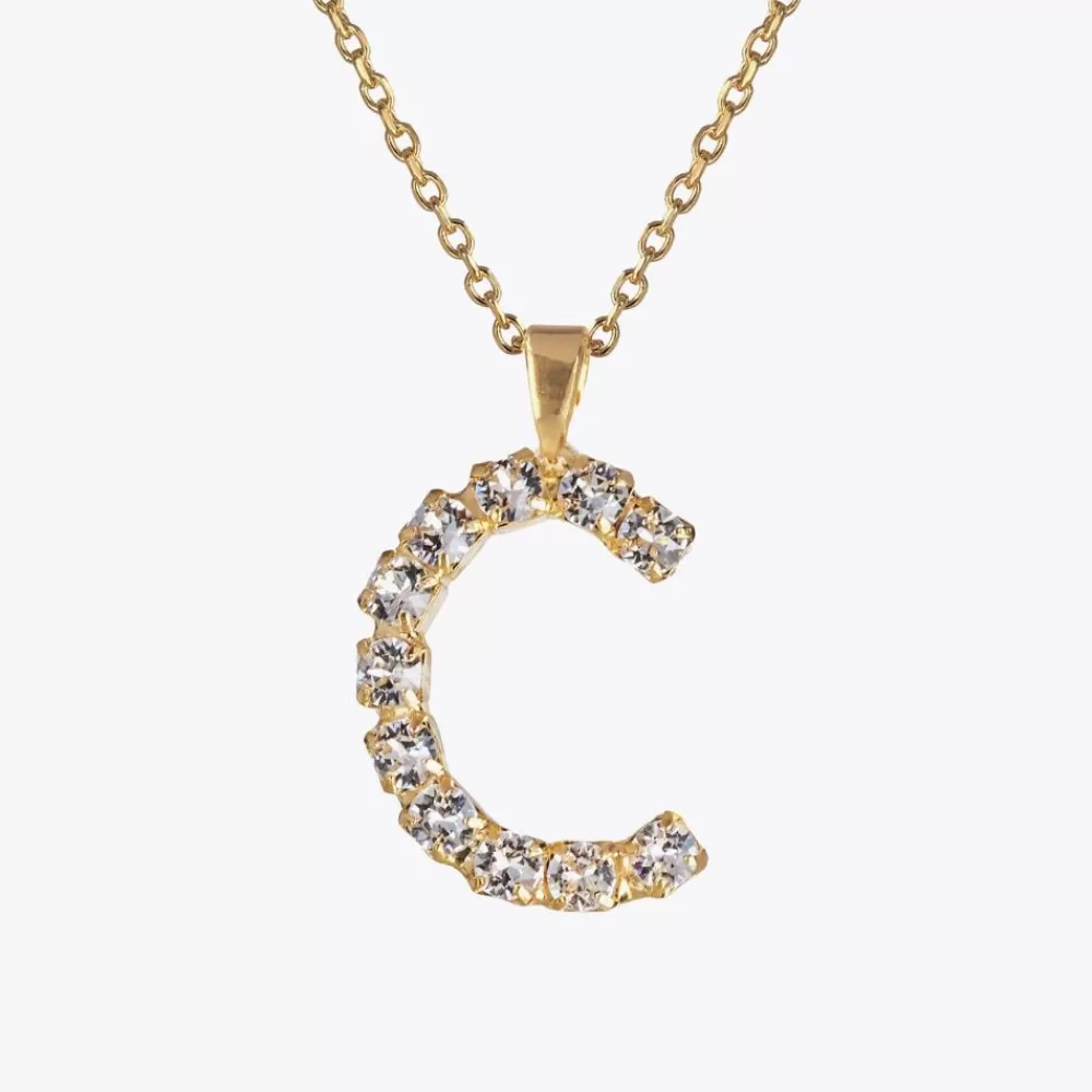 Caroline Svedbom Letter Necklace C/Crystal