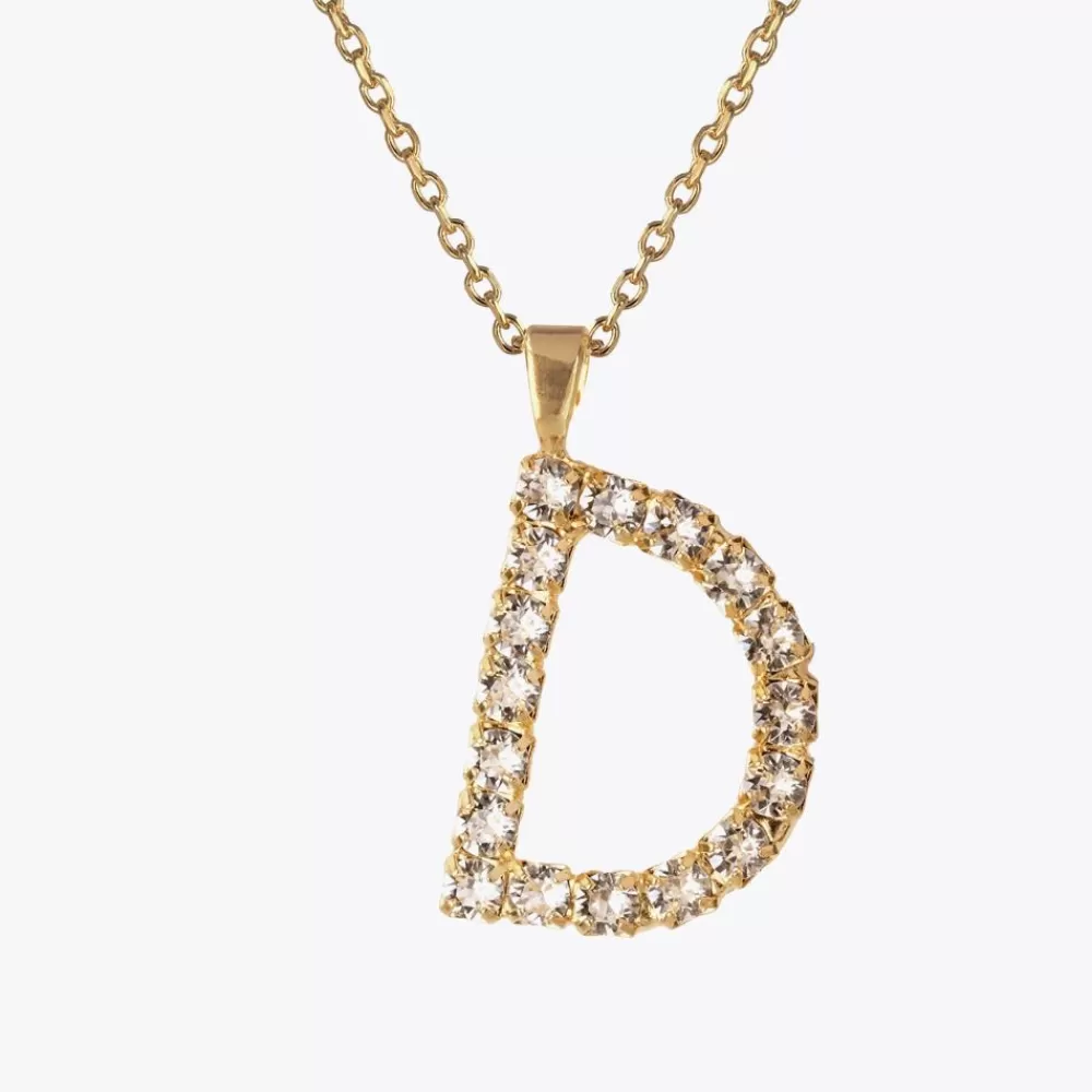 Caroline Svedbom Letter Necklace D/Crystal