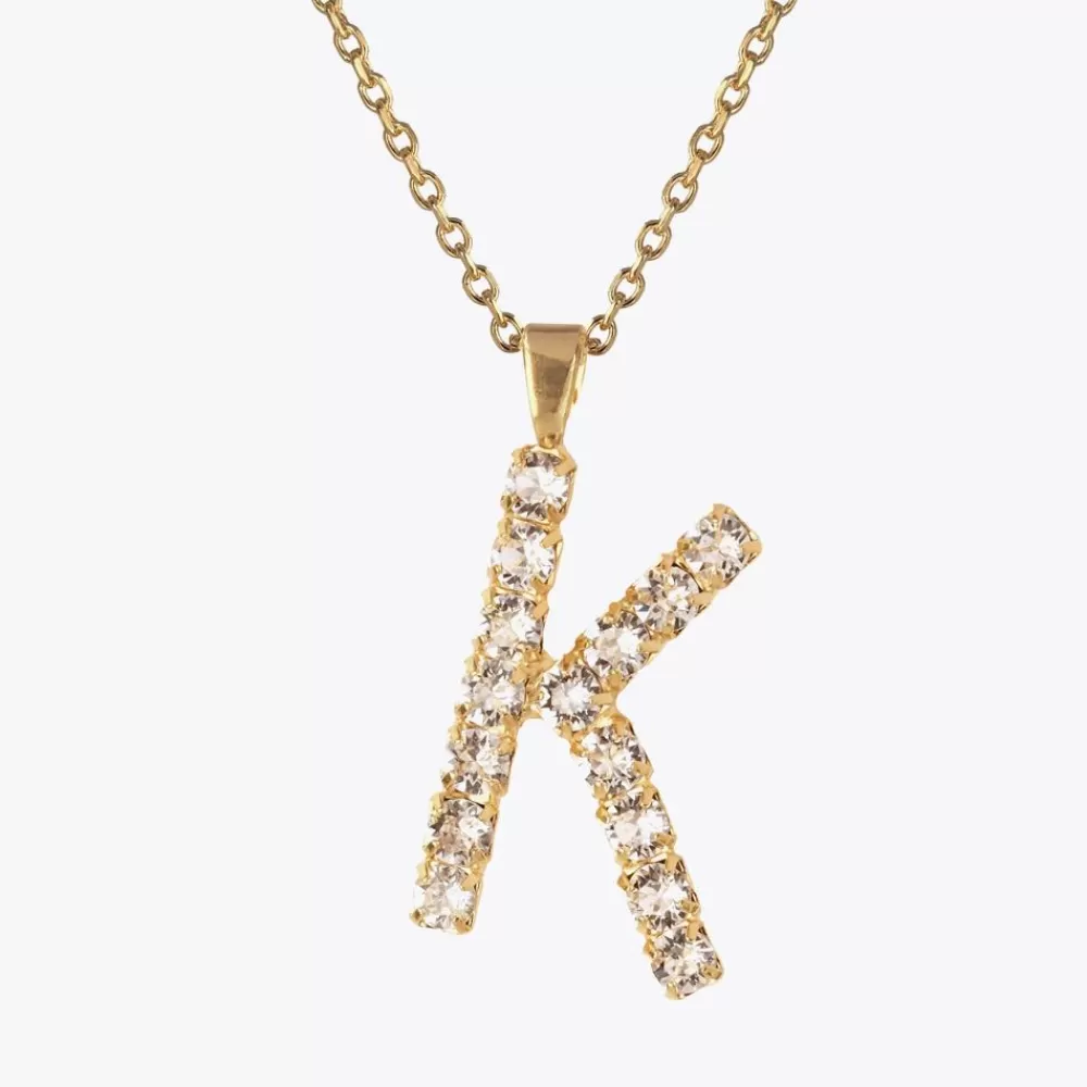 Caroline Svedbom Letter Necklace K/Crystal