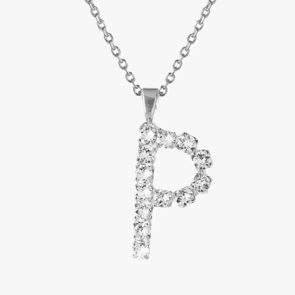 Caroline Svedbom Letter Necklace P/Crystal