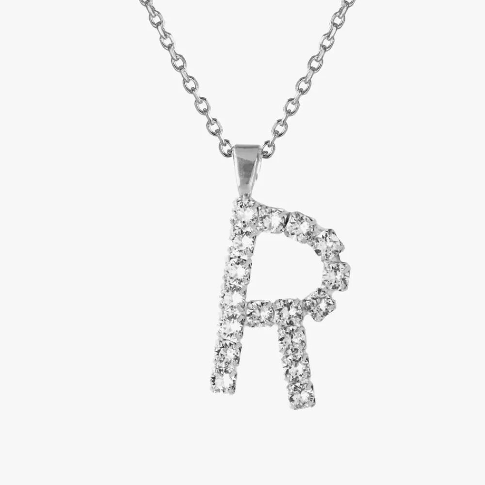 Caroline Svedbom Letter Necklace R/Crystal