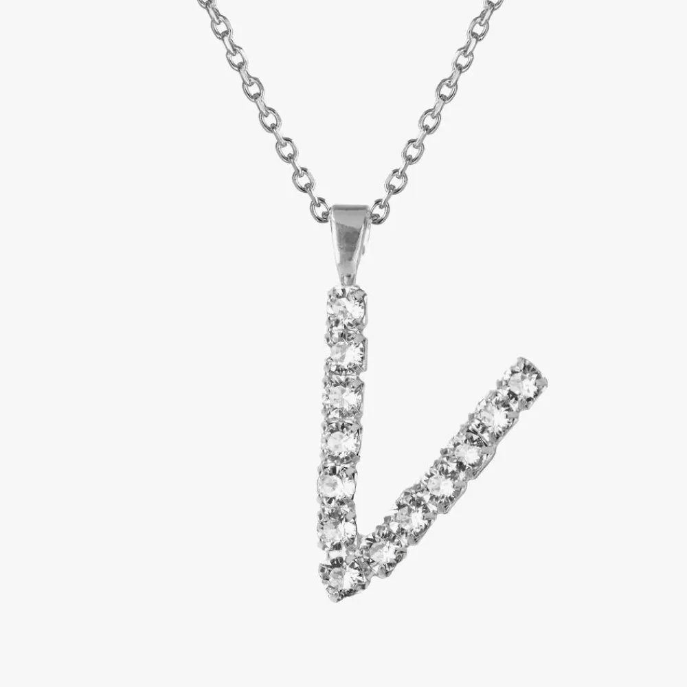 Caroline Svedbom Letter Necklace V/Crystal