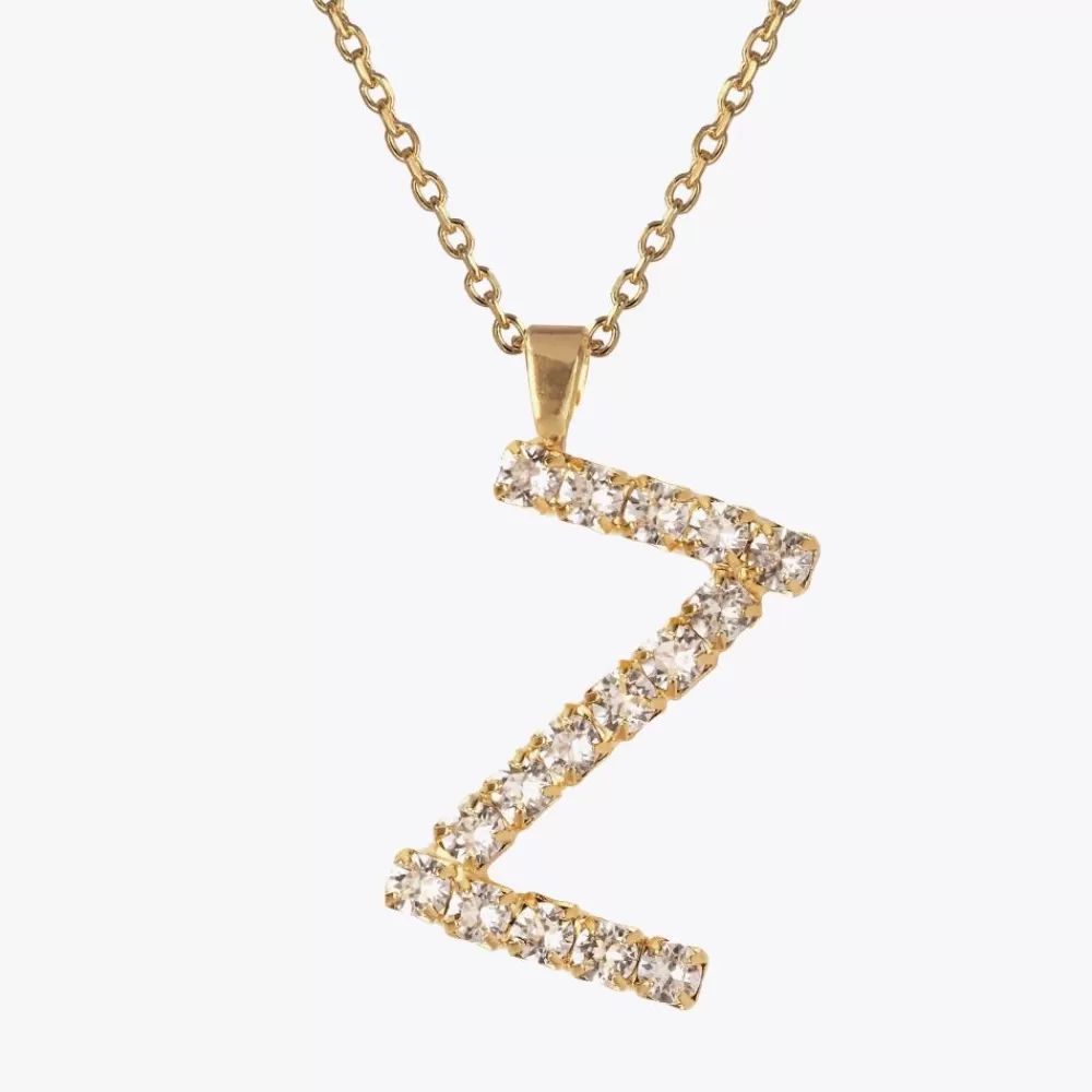 Caroline Svedbom Letter Necklace Z/Crystal