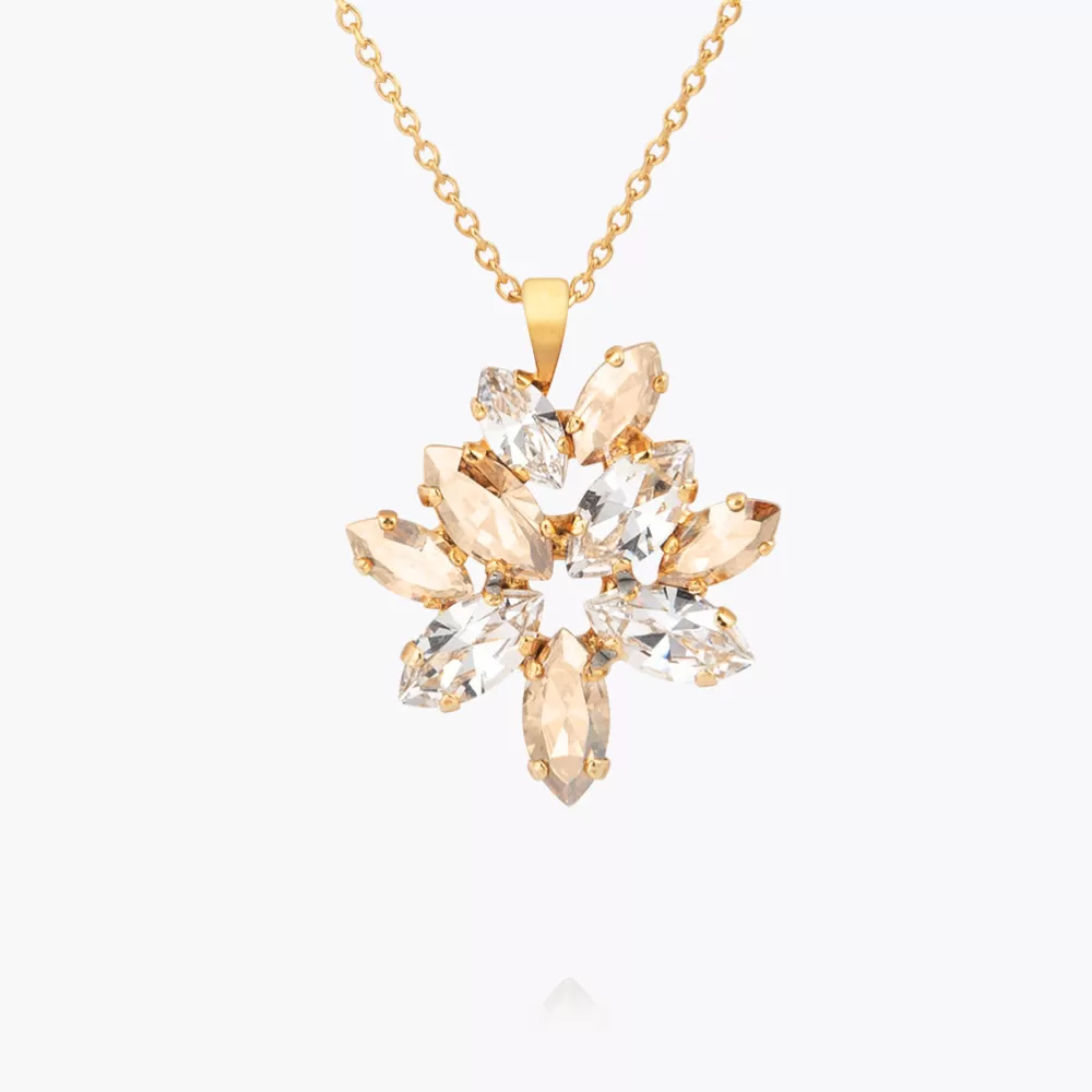 Caroline Svedbom Melia Necklace/Crystal/Golden Shadow