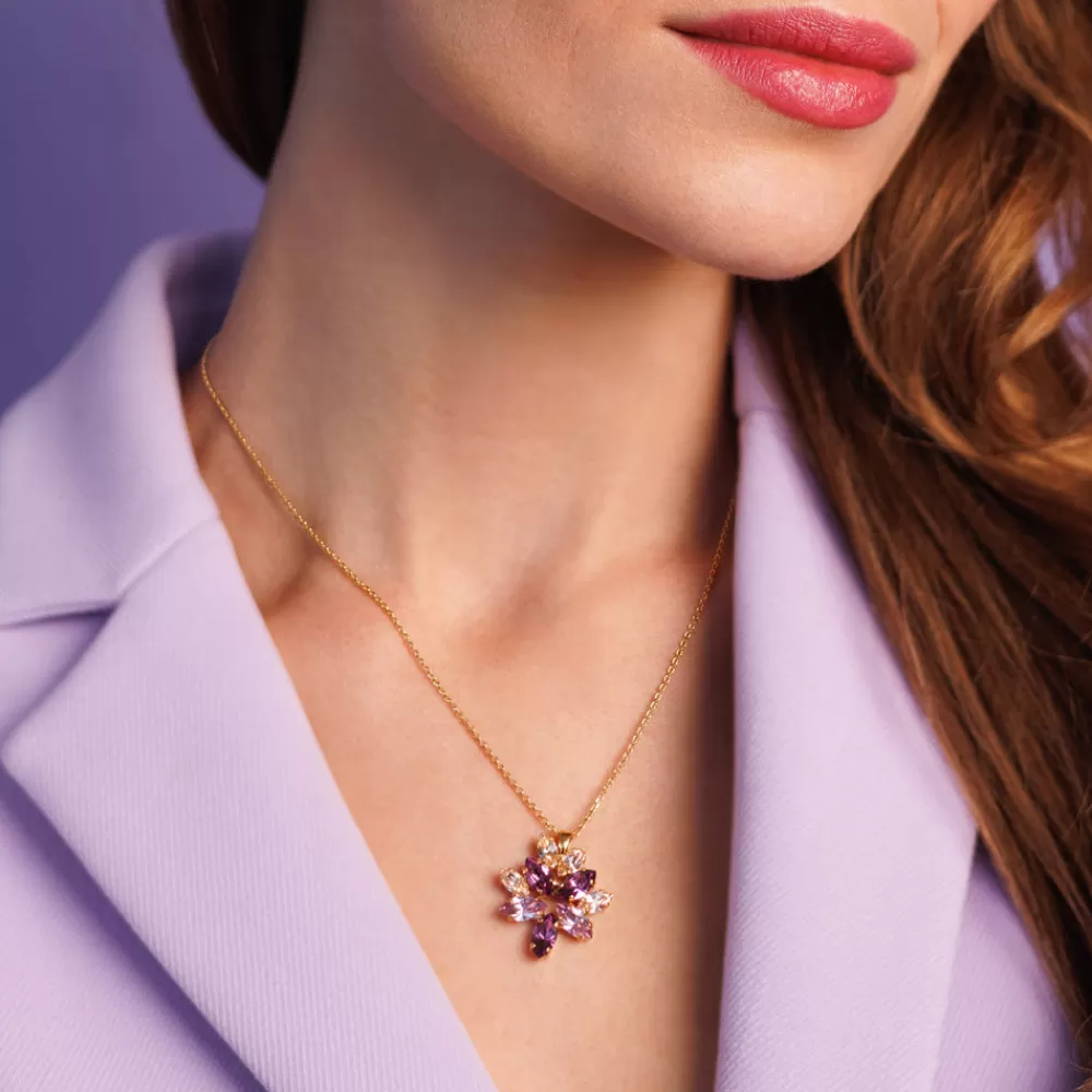 Caroline Svedbom Melia Necklace/Violet Combo