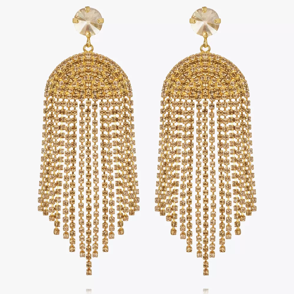 Caroline Svedbom Melinda Earring/Golden Shadow + Vintage Rose