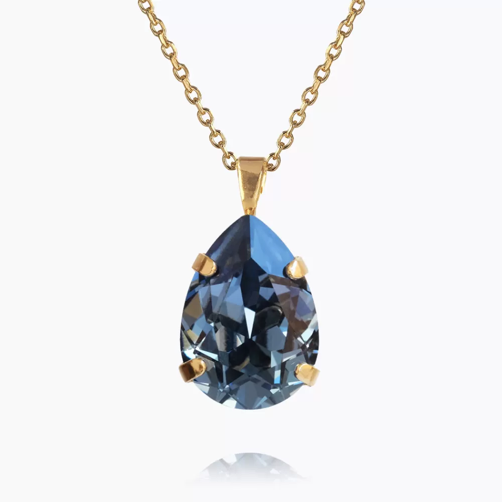 Caroline Svedbom Mini Drop Necklace/Denim Blue