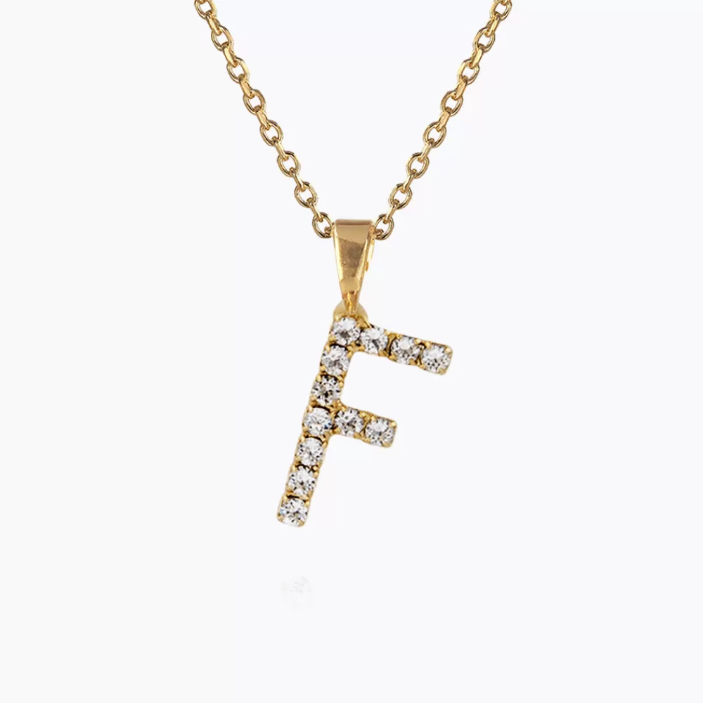 Caroline Svedbom Mini Letter Necklace F/Crystal