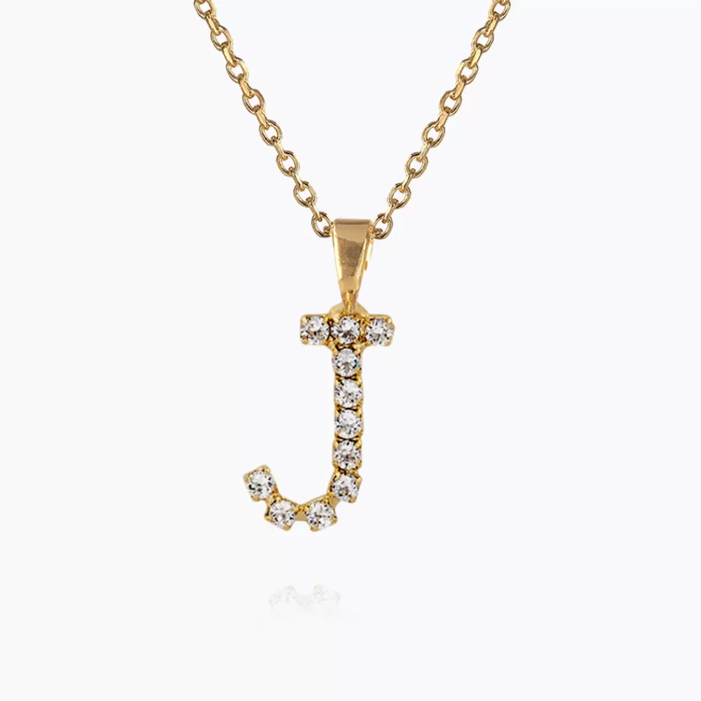 Caroline Svedbom Mini Letter Necklace J/Crystal