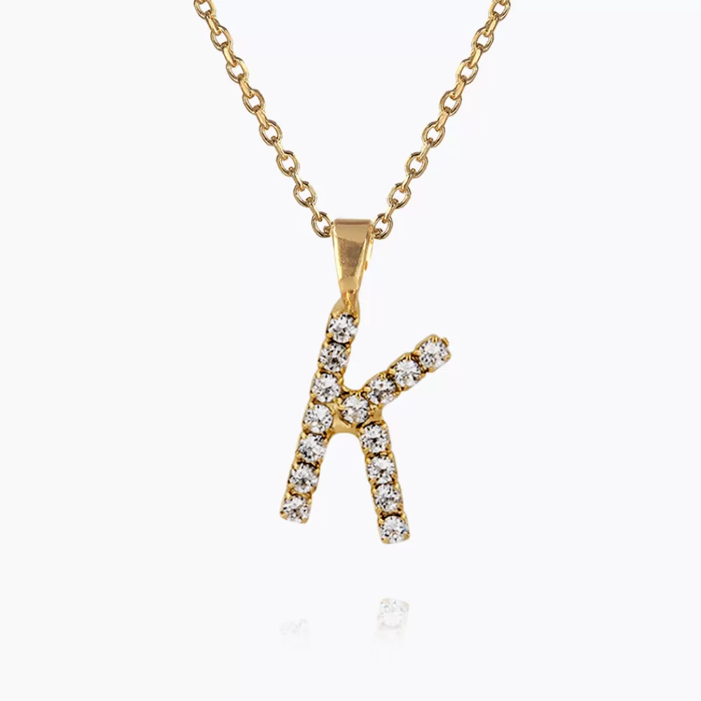 Caroline Svedbom Mini Letter Necklace K/Crystal