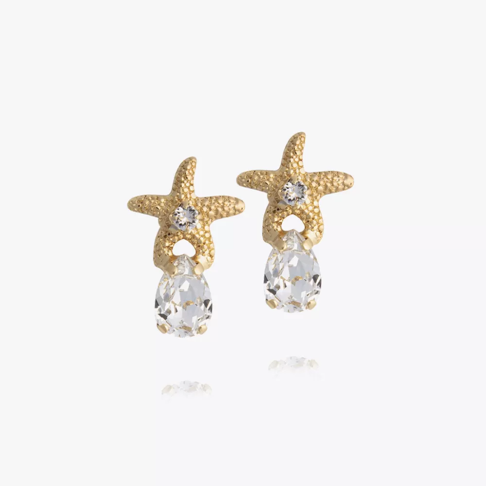 Caroline Svedbom Mini Sea Star Earrings/Crystal