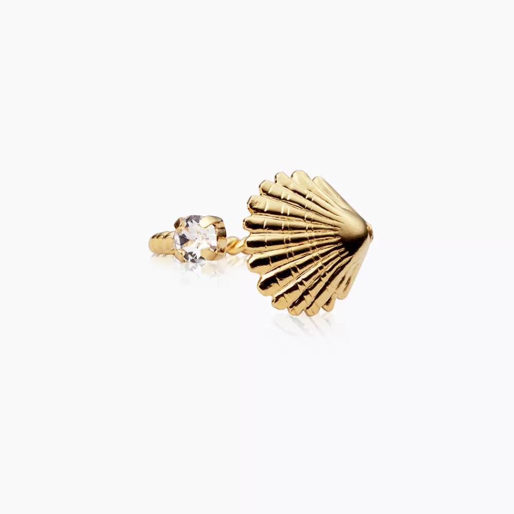 Caroline Svedbom Mini Shell Ring/Crystal