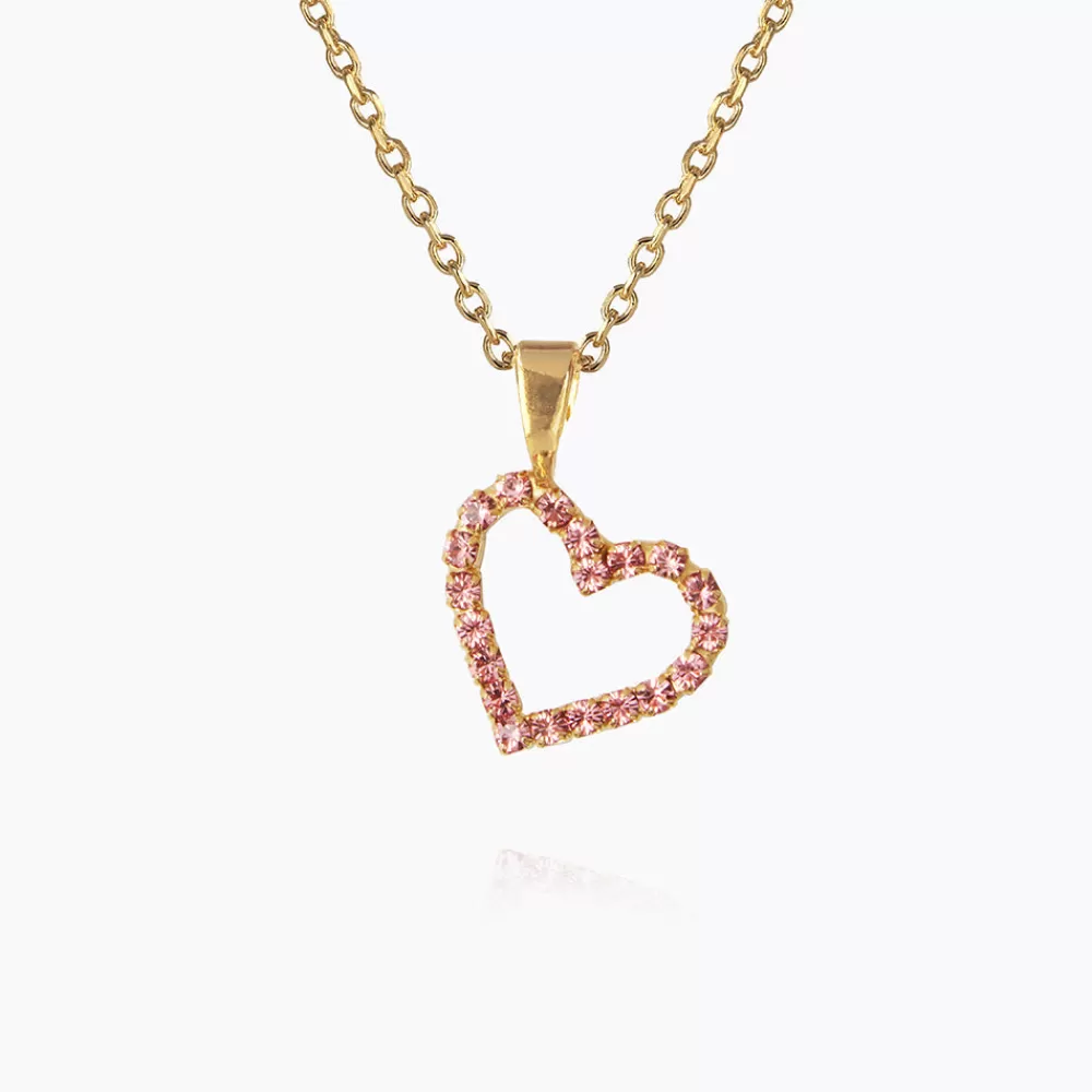 Caroline Svedbom Mini Sweetheart Necklace/Light Rose