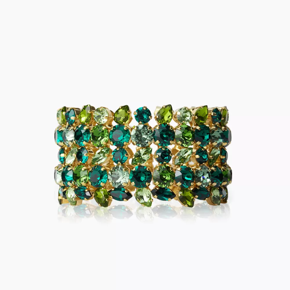 Caroline Svedbom Multi Cuff Bracelet/Green Combo