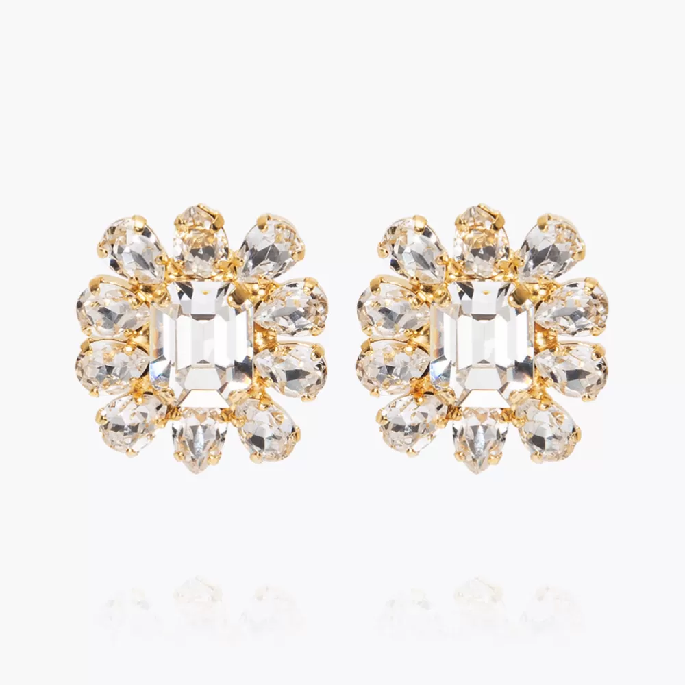 Caroline Svedbom Peony Earrings/Crystal