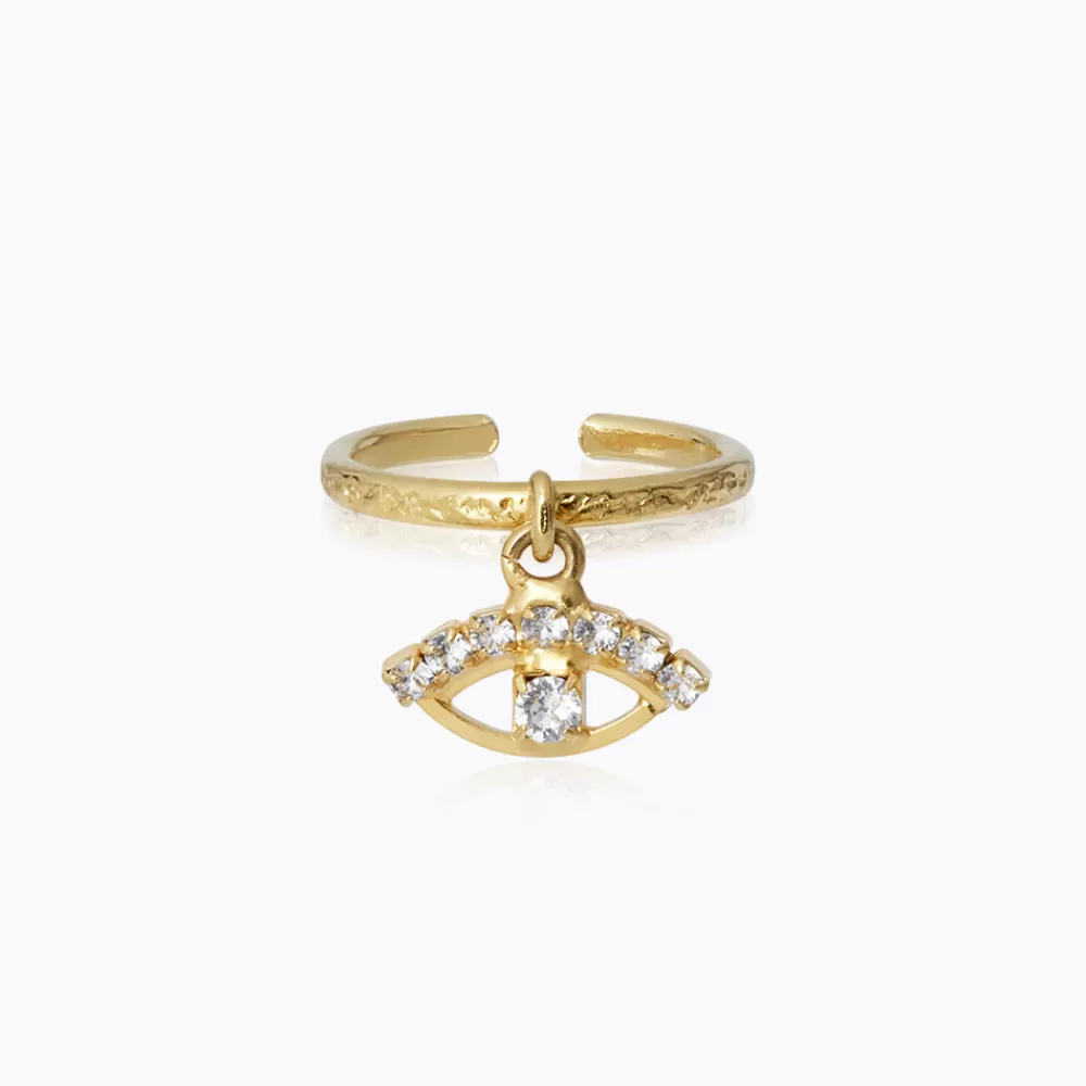 Caroline Svedbom Petite Greek Eye Ring/Crystal