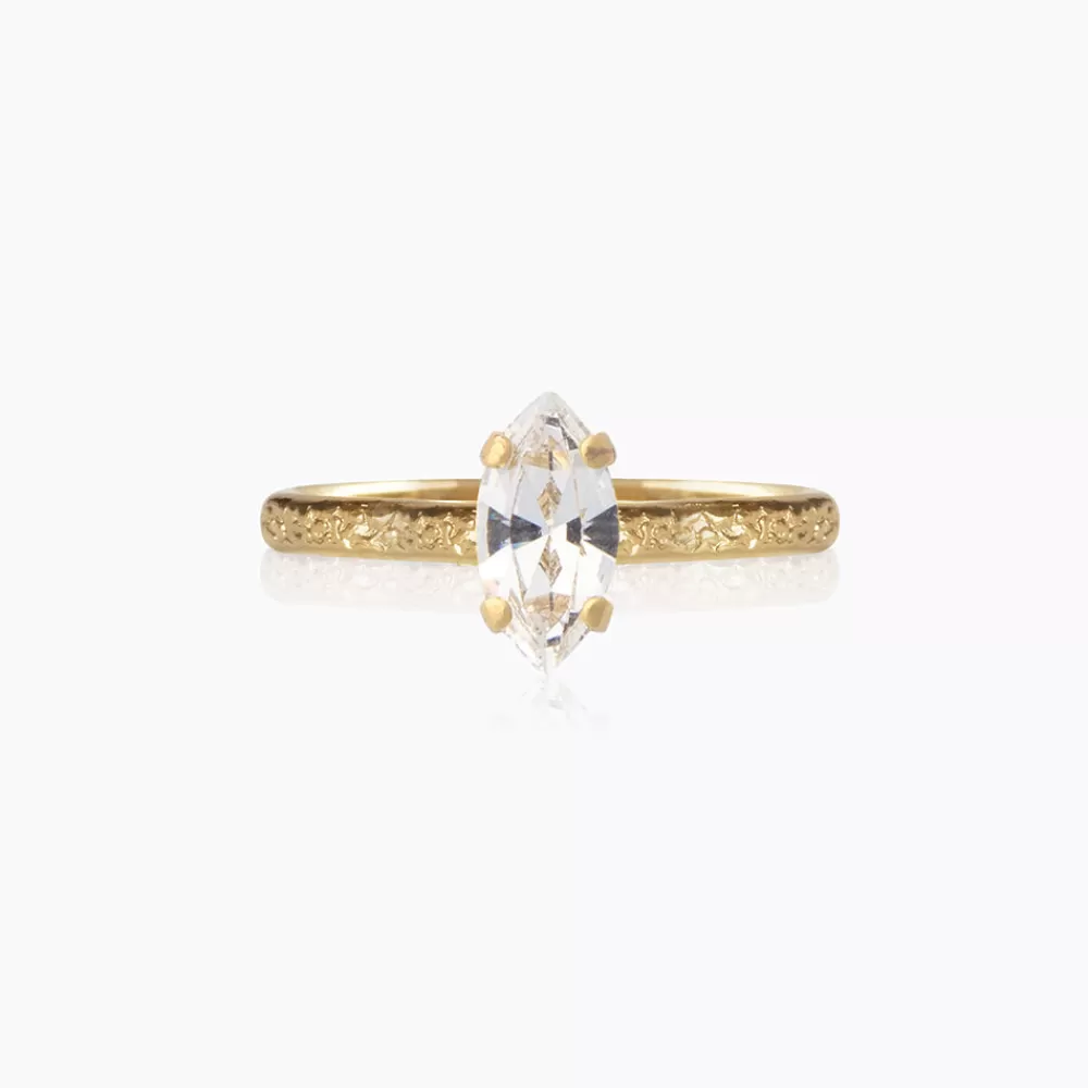 Caroline Svedbom Petite Navette Ring/Crystal