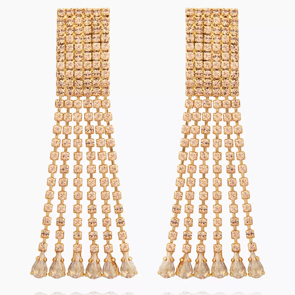 Caroline Svedbom Scarlett Earrings/Golden Shadow