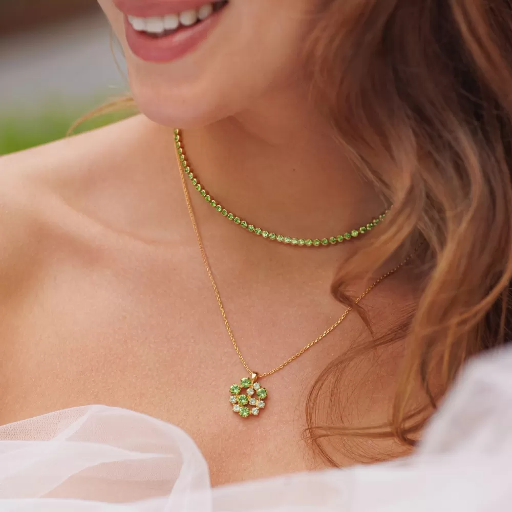 Caroline Svedbom Siri Necklace/Peridot